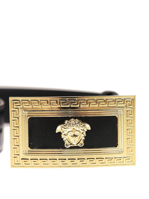 VERSACE: Gürtel online - Ledergürtel mit Medusa-Schnalle