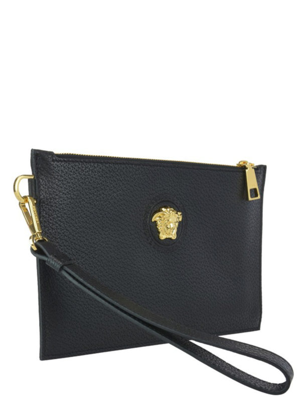 VERSACE: Clutch online - Pochette - Noir