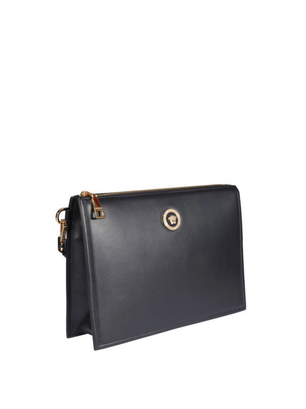 VERSACE: clutches online - Medusa Head patch clutch