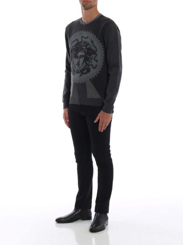 VERSACE: Pull col rond online - Pull Col Rond - Medusa