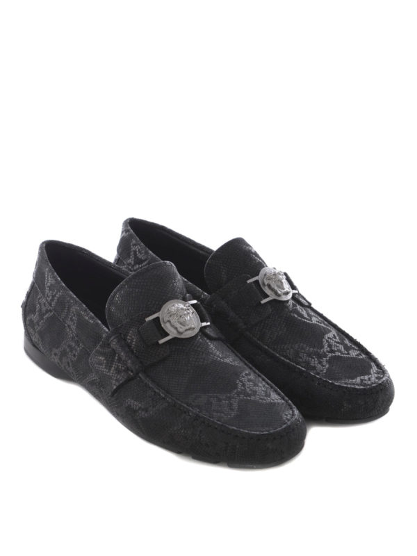 VERSACE: Mocassins & Chaussures bateau online - Mocassin  - Noir