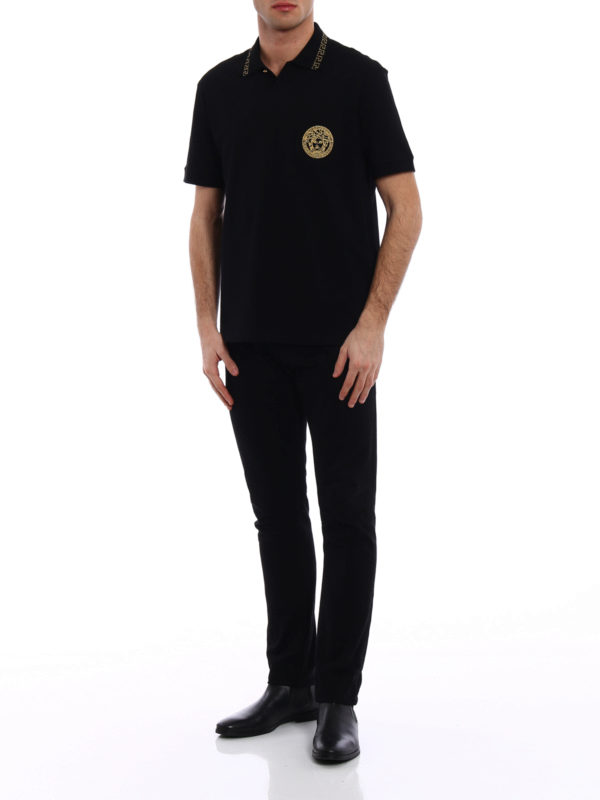 VERSACE: Polos online - Polo - Negro