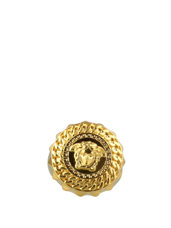 VERSACE: rings online - Medusa head logo ring