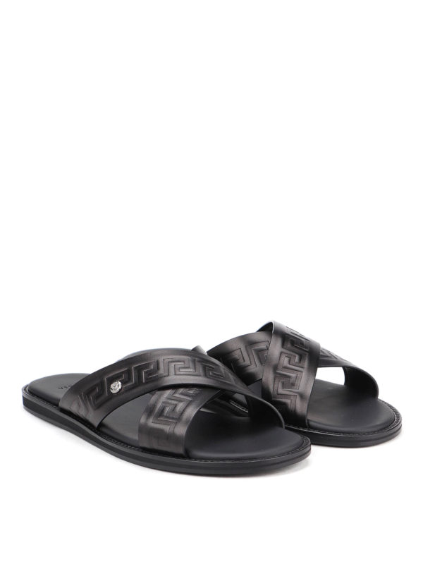 VERSACE: sandals online - Criss-cross sandals