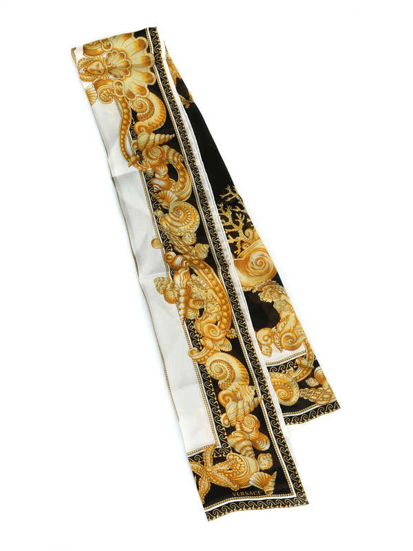 VERSACE: scarves online - Oceanic Barocco scarf