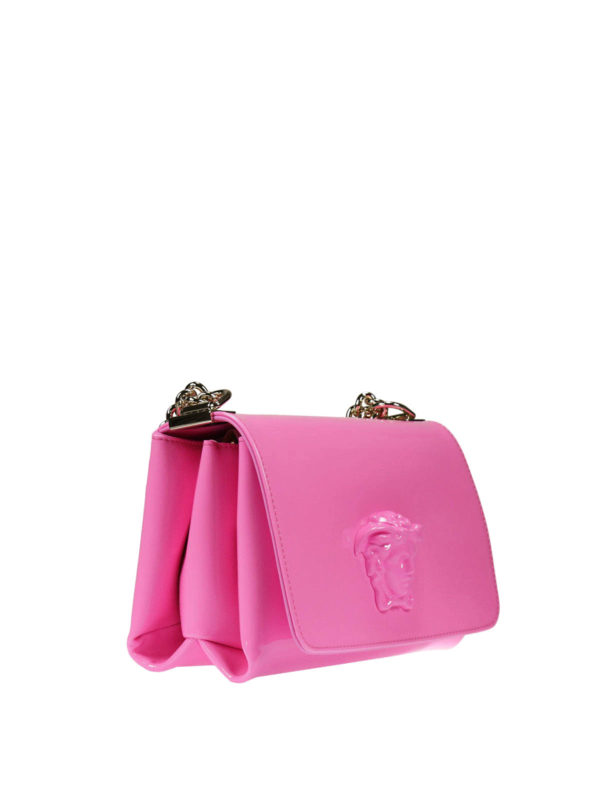 VERSACE: shoulder bags online - Idol patent leather bag