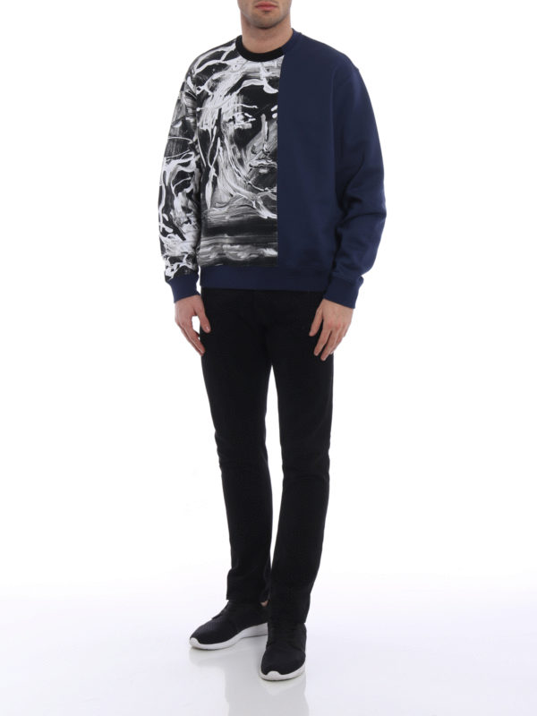VERSACE: Sweatshirts & Sweaters online - Demi painted Medusa sweatshirt