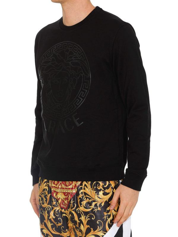 VERSACE: スウェット＆セーター online - スウェットシャツ/セーター - 黒