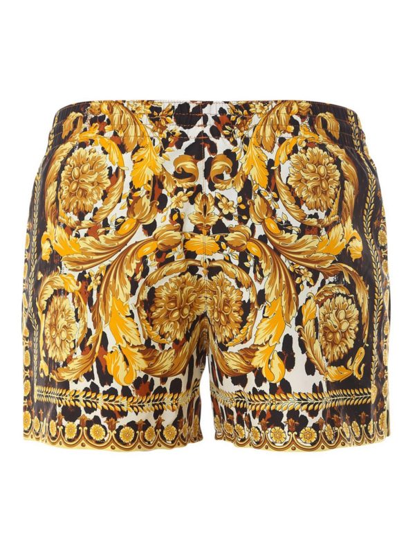 VERSACE: 水着 online - スイムショーツ/スイムトランクス - Wild Baroque