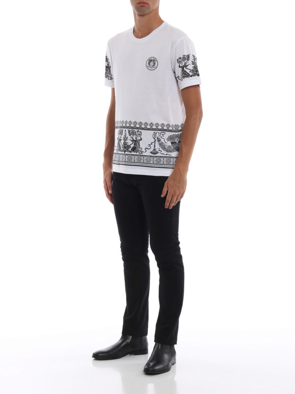 VERSACE: T-shirts online - T-Shirt - Weiß