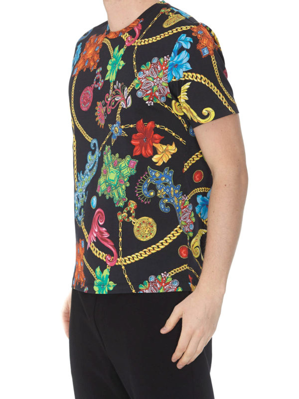 VERSACE: T-shirts online - T-Shirt - Gemustert