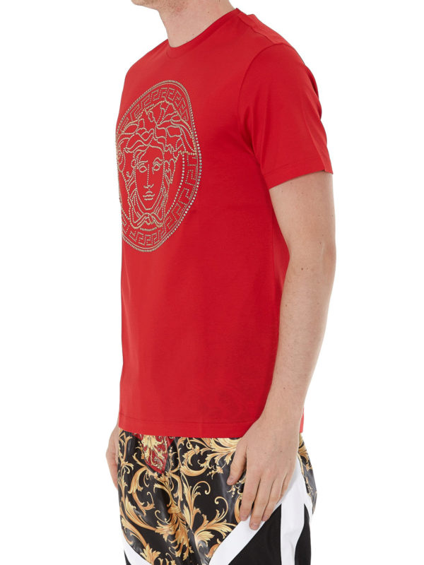 VERSACE: Camisetas online - Camiseta - Rojo