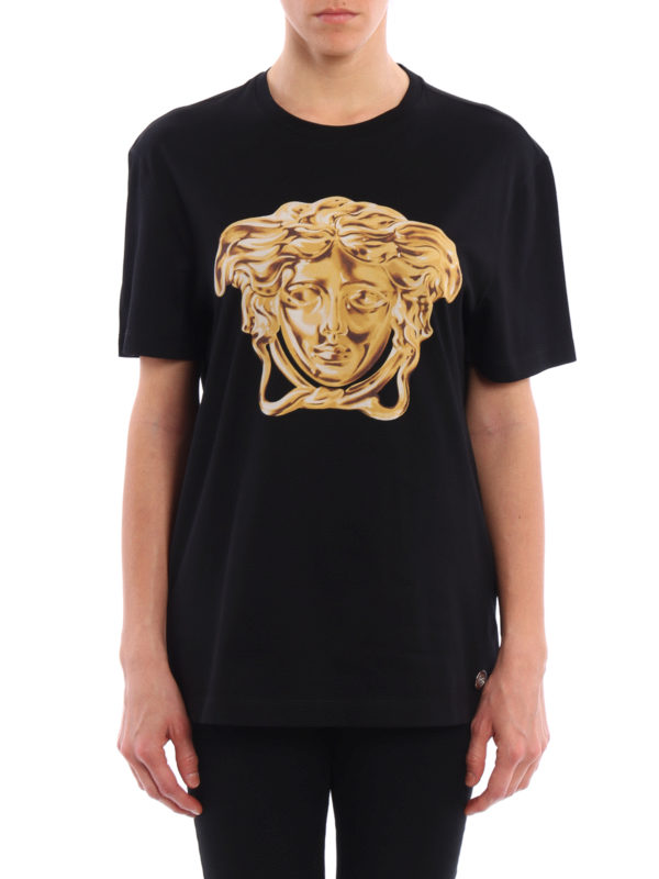 VERSACE: Camisetas online - Camiseta Negra Para Mujer