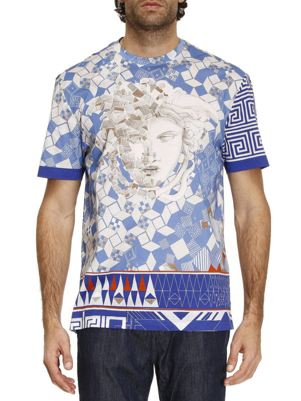 VERSACE: t-shirts online - Medusa print T-shirt