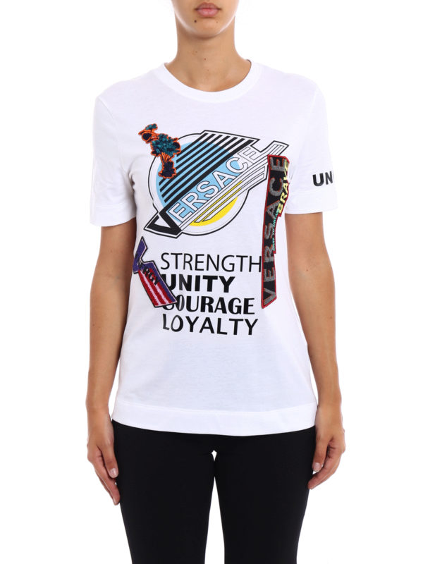 VERSACE: Camisetas online - Camiseta - Blanco