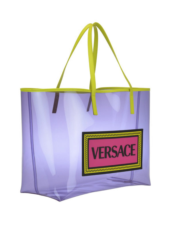VERSACE: Sacs à main online - Sac Cabas - Violet
