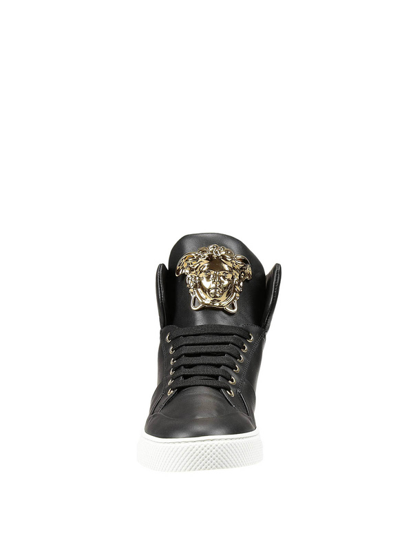 VERSACE: trainers online - High top sneakers with Medusa