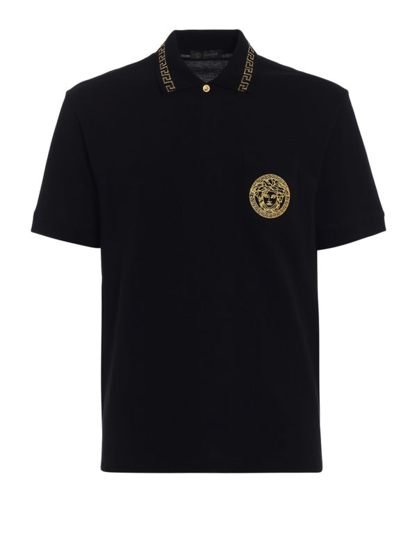 VERSACE: Polos - Polo - Negro