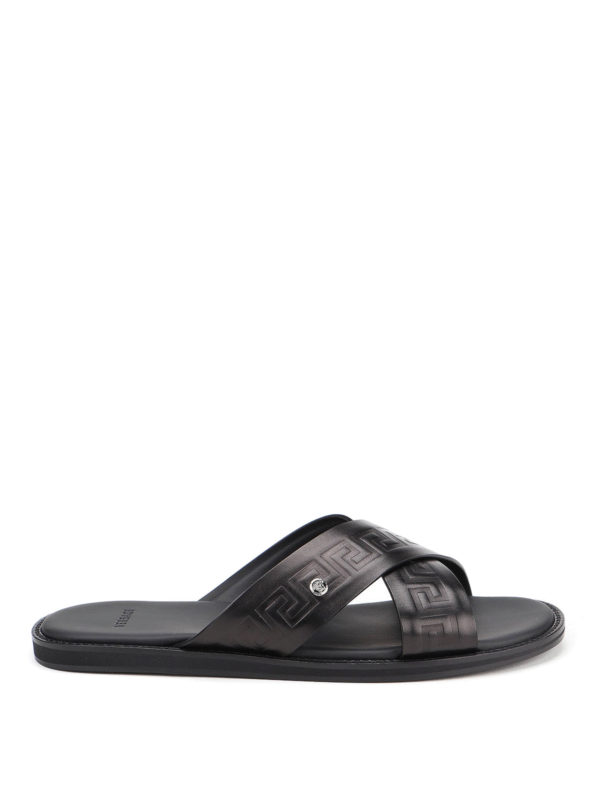 VERSACE: sandals - Criss-cross sandals