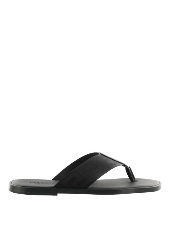 VERSACE: Sandales - Sandales - Noir