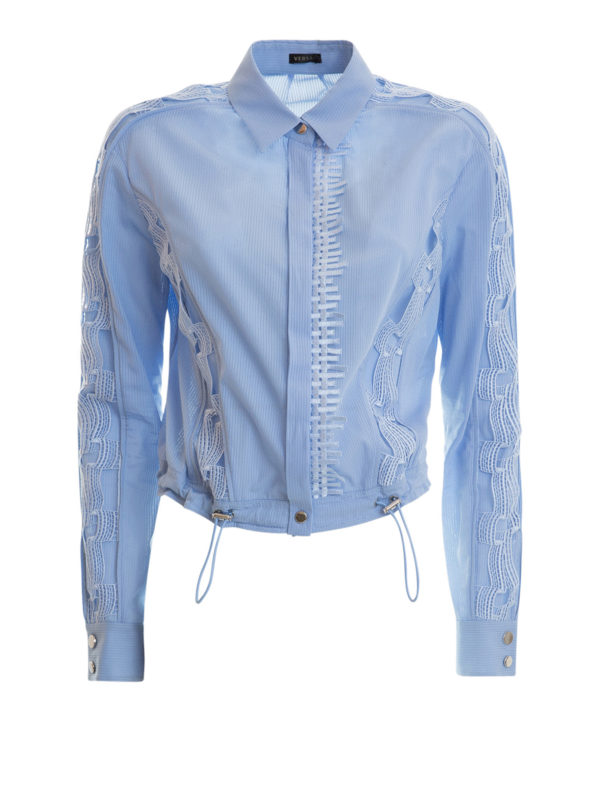 VERSACE: Hemden - Hemd Fur Damen - Hellblau