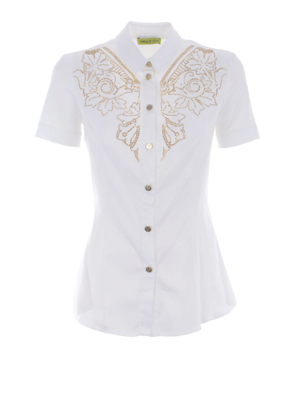 VERSACE: Hemden - Hemd Fur Damen - Weiß