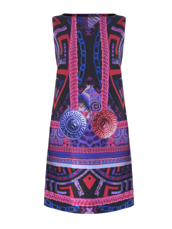 VERSACE: ショートドレス - ショートドレス - マルチカラー