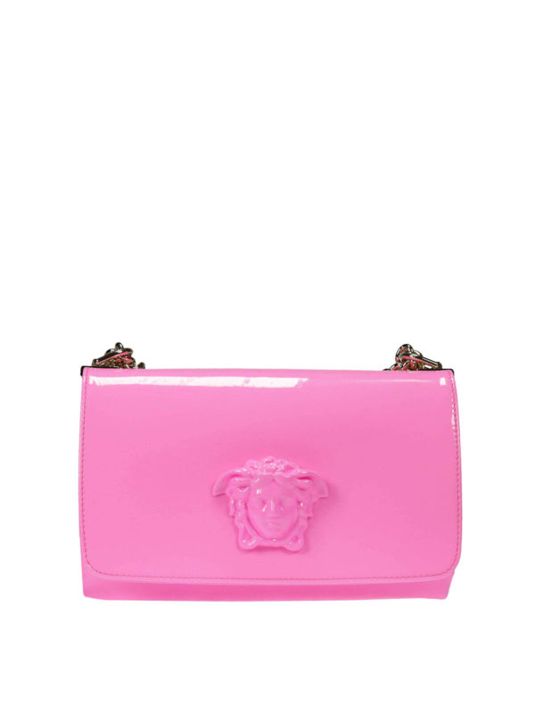 VERSACE: shoulder bags - Idol patent leather bag