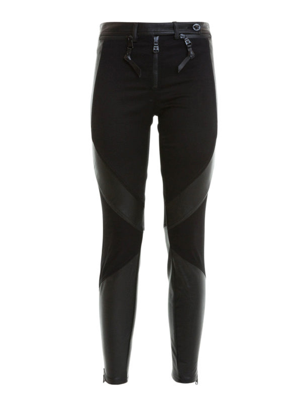 VERSACE: Jeans pitillos - Vaqueros Pitillos Negros Para Mujer