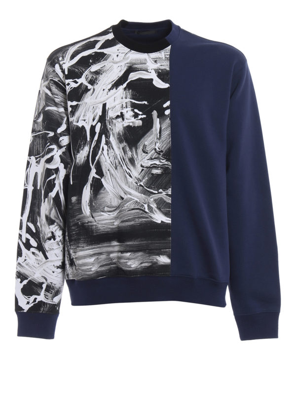 VERSACE: Sweatshirts & Sweaters - Demi painted Medusa sweatshirt