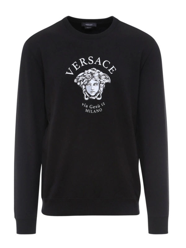 VERSACE: Sweatshirts und Pullover - Sweatshirt - Schwarz