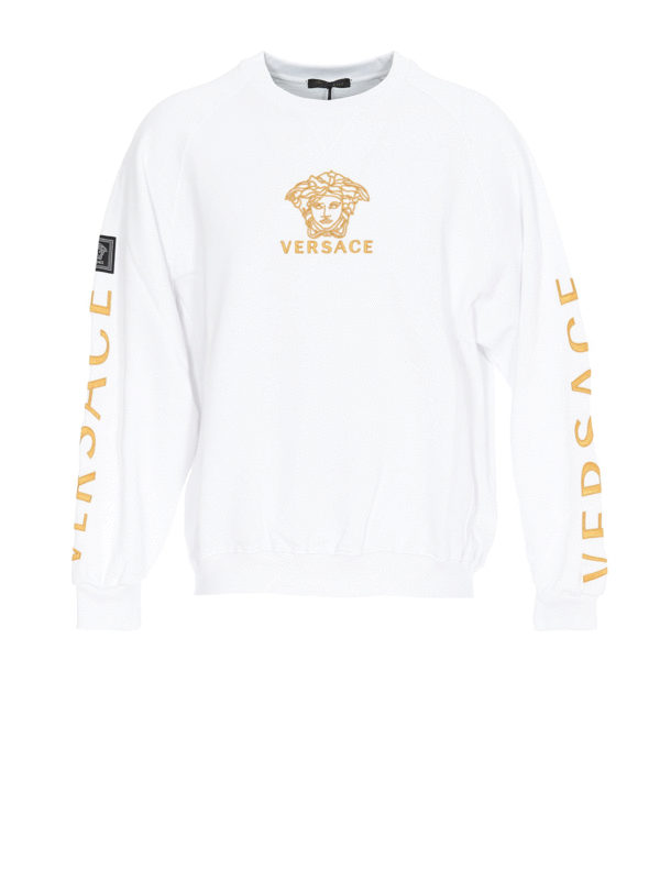 VERSACE: Sweatshirts und Pullover - Sweatshirt - Weiß