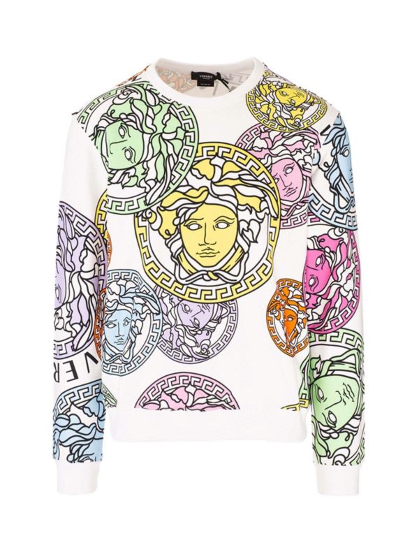 VERSACE: Sweatshirts und Pullover - Sweatshirt - Weiß