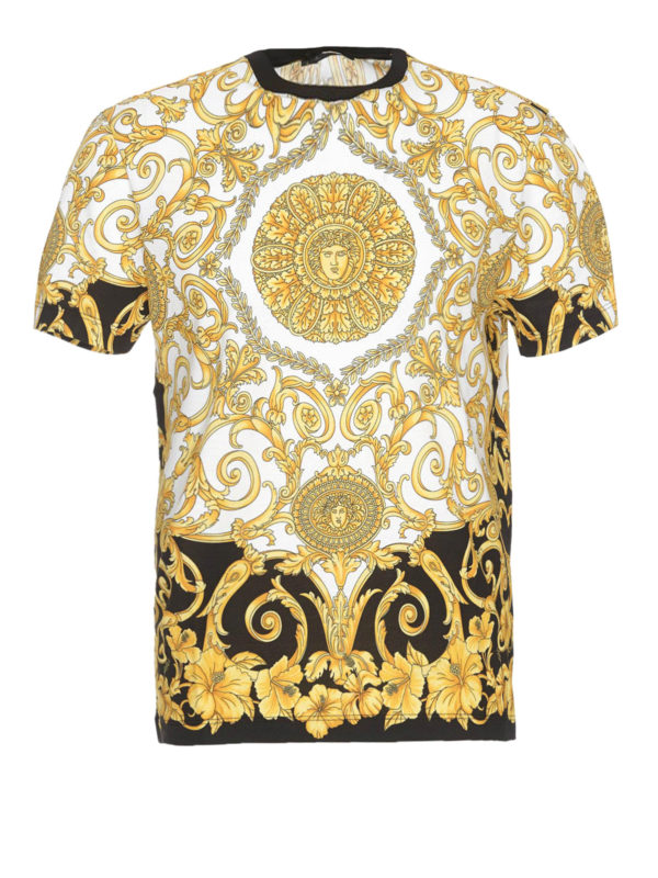 VERSACE: T-shirts - T-Shirt - Gemustert
