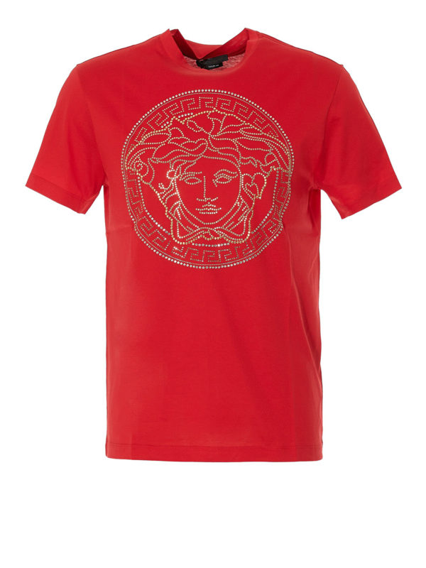 VERSACE: Camisetas - Camiseta - Rojo