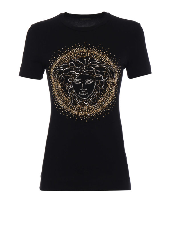 VERSACE: Camisetas - Camiseta - Negro