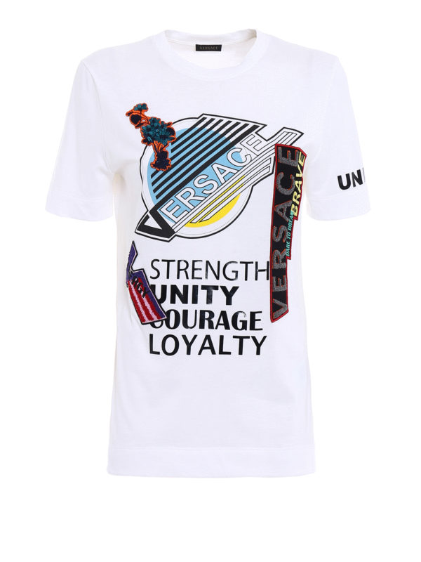 VERSACE: Camisetas - Camiseta - Blanco