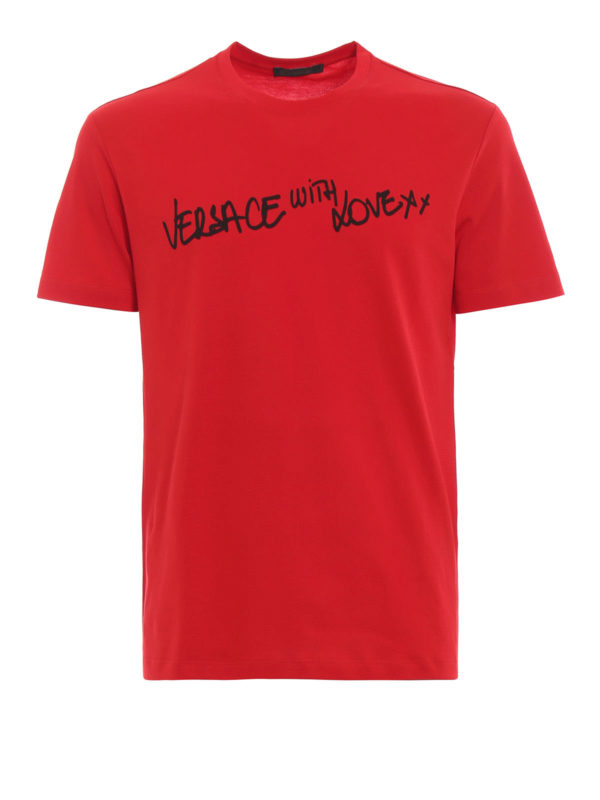 VERSACE: T-shirts - T-Shirt - Rot