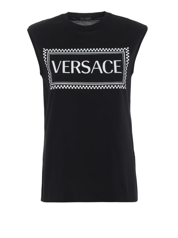 VERSACE: Tops & Débardeurs - Top - Noir