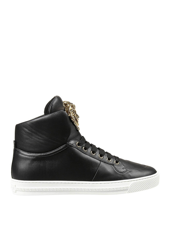 VERSACE: trainers - High top sneakers with Medusa