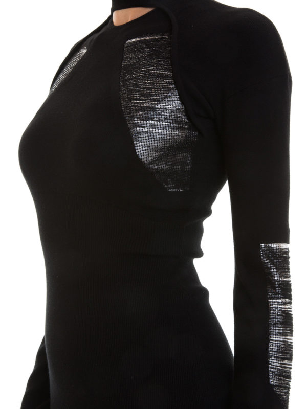 Versus Versace buy online Long sleeve futuristic sheath dress