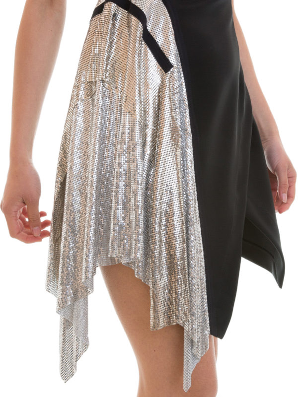 Versus Versace buy online Metallic insert asymmetrical dress