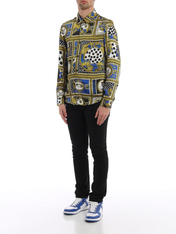 Versus Versace: shirts online - Patterned twill shirt