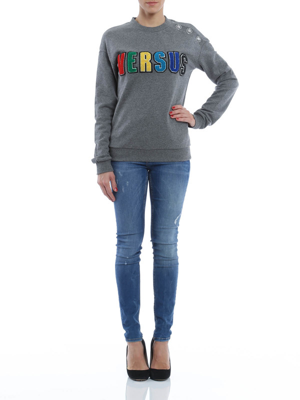 Versus Versace: Sweatshirts & Sweaters online - Multicolour logo sweatshirt