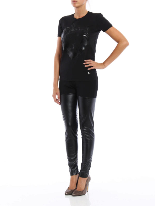 Versus Versace: t-shirts online - Lion head T-shirt