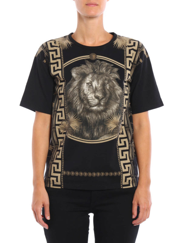 Versus Versace: t-shirts online - Versus printed cotton Tee