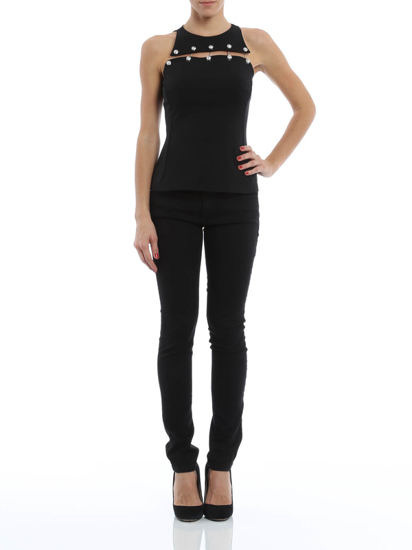 Versus Versace: Tops und Tank Tops online - Ärmelloses Oberteil Mit Piercing