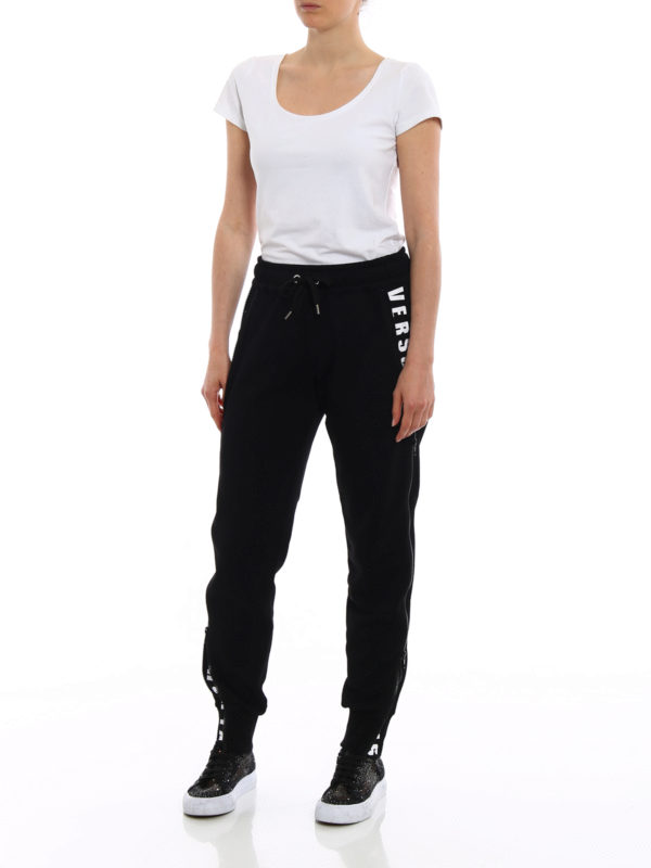 Versus Versace: tracksuit bottoms online - Hidden logo print track pants