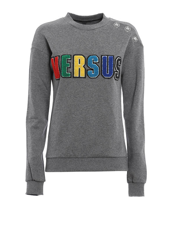 Versus Versace: Sweatshirts & Sweaters - Multicolour logo sweatshirt