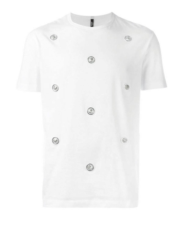 Versus Versace: t-shirts - Lion Head studded T-shirt